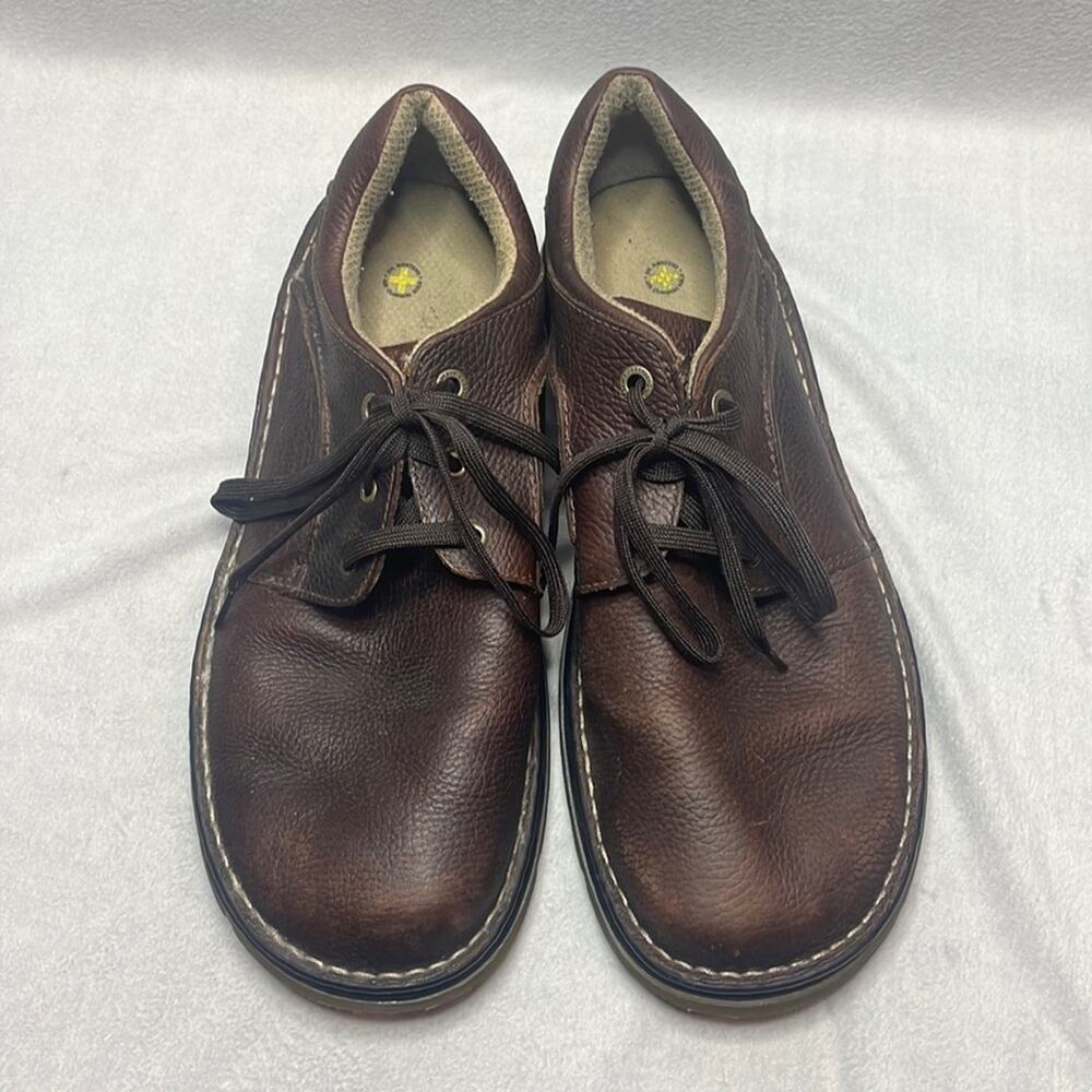 Dr. Martens Brown Leather Lace up Oxford Lug Sole Size 14